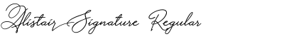 Alistair Signature Regular